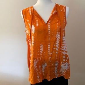 Calvin Klein orange sleeveless top